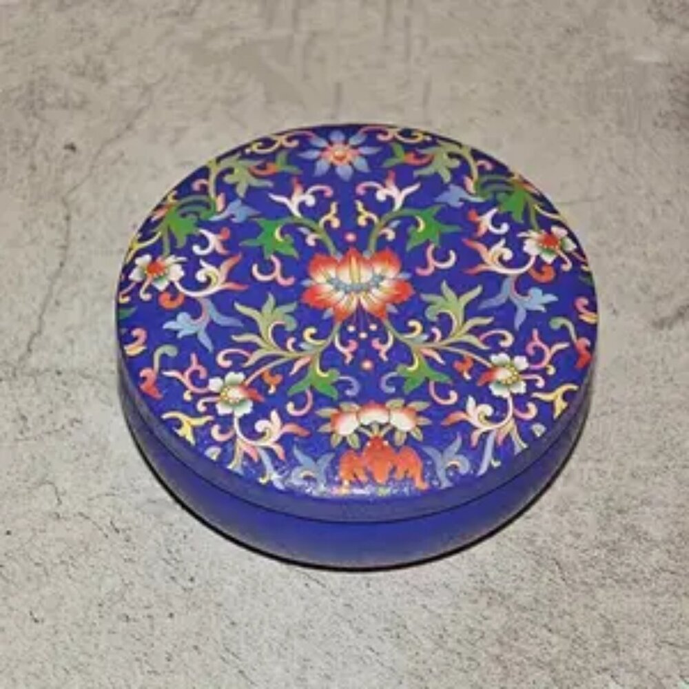 1pc.  Large Trinket Jar Round Drum with Lid